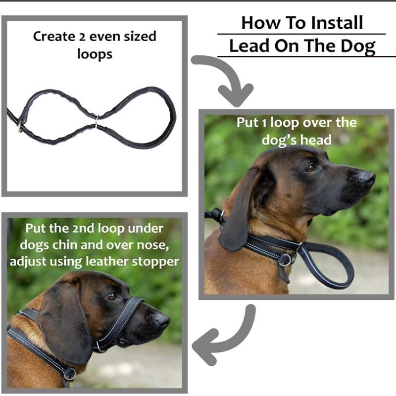 Anti Pull Lead Figure 8 Head Collar for Stop Pulling & Take Back Control