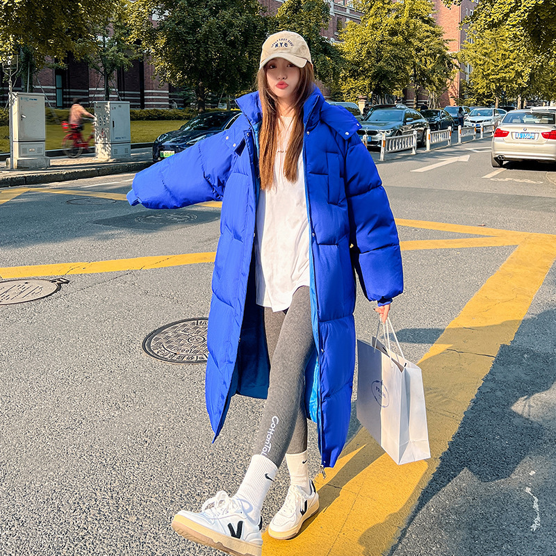 Long Overknee Cotton-Padded Jacket Loose Down Jacket