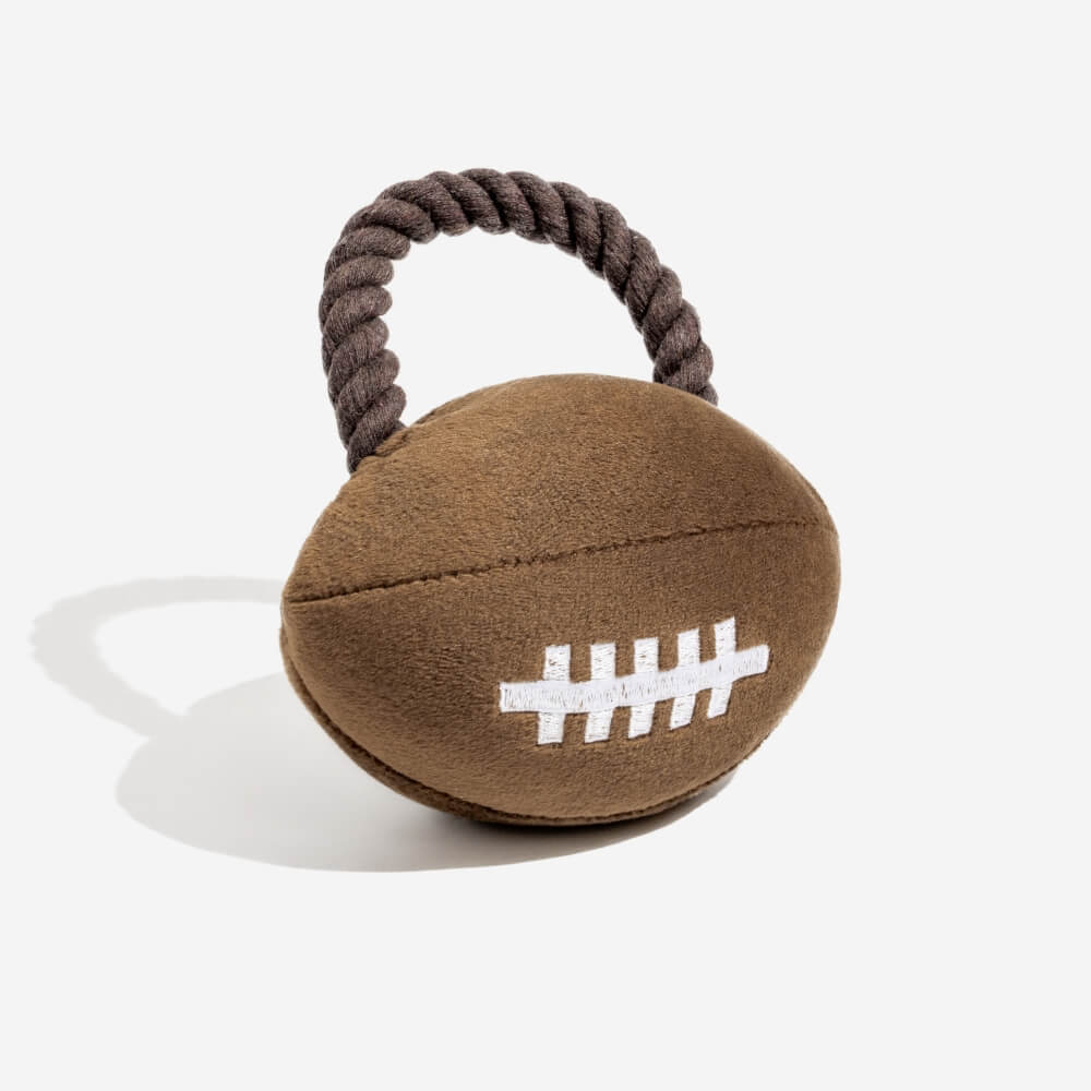 Plush Rugby Football Sound Toy Dog Interactive Toy