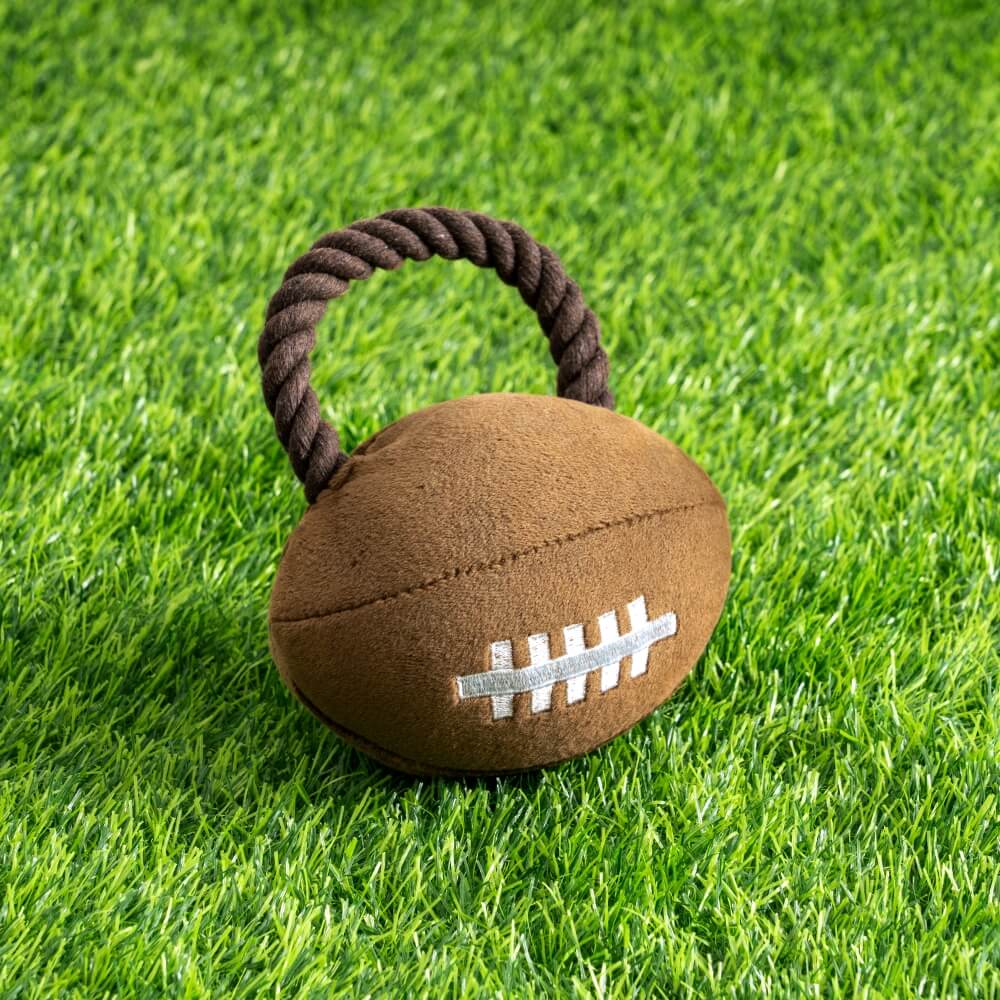 Plush Rugby Football Sound Toy Dog Interactive Toy