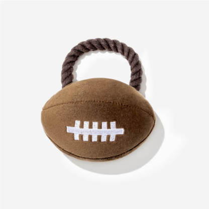 Plush Rugby Football Sound Toy Dog Interactive Toy