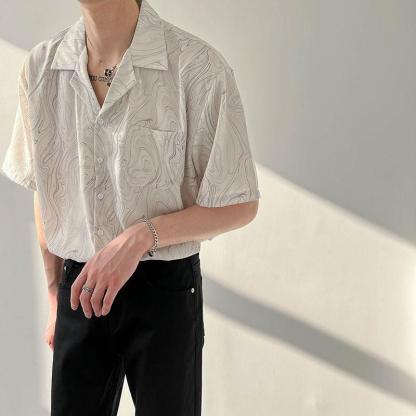 Ripple Vintage Men's Silk Short Sleeve 