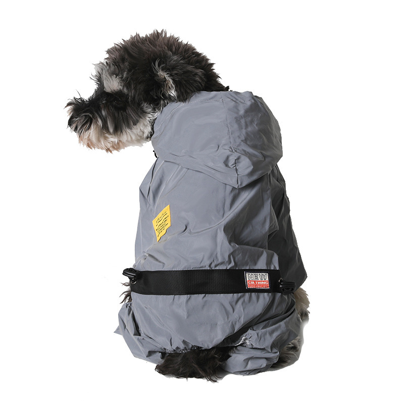 Reflective All-weather Waterproof Space Coat Dog Rain Coat