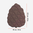 Pinecone Brown: 38x48 in