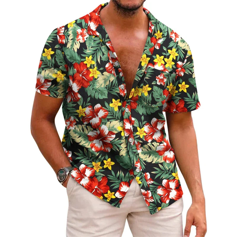 Summer Hawaiian Short Sleeved Shirt