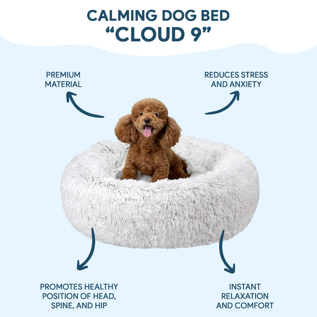 Dog Bed The Original Calming Dog Bed Super Comfy & Anti Anxiety Pet Bed Orthopedic Stress Relief Dog Bed Dog Pillow-gladdween