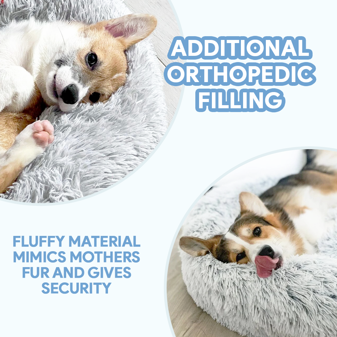 Dog Bed The Original Calming Dog Bed Super Comfy & Anti Anxiety Pet Bed Orthopedic Stress Relief Dog Bed Dog Pillow-gladdween