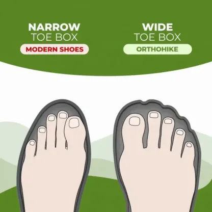 Orthopedic Hiking Shoes for Men Waterproof Suede Leather with Arch Support