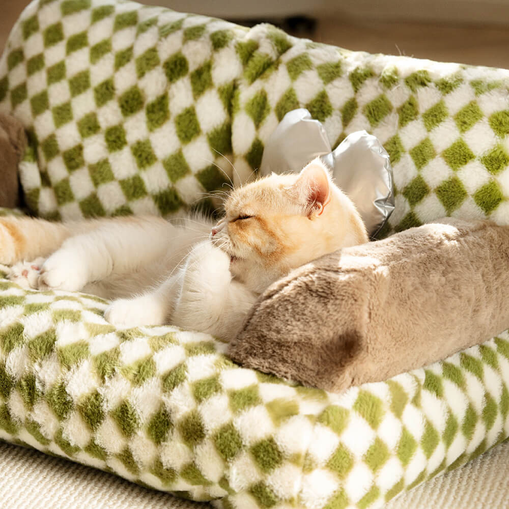 Vintage Leisure Diamond Dog & Cat Sofa Bed