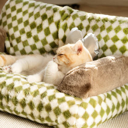 Vintage Leisure Diamond Dog & Cat Sofa Bed