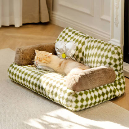 Vintage Leisure Diamond Dog & Cat Sofa Bed