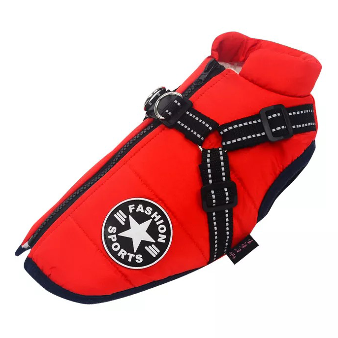 Dog Winter Jacket Coat With Harness