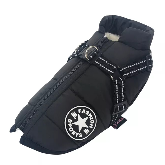 Dog Winter Jacket Coat With Harness