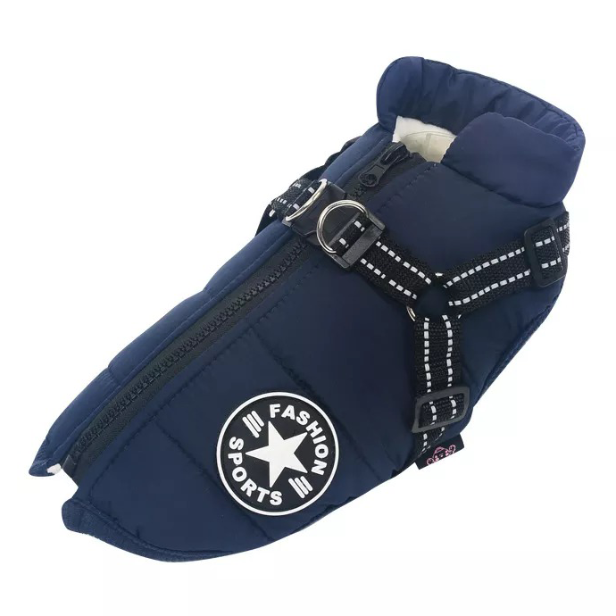 Dog Winter Jacket Coat With Harness