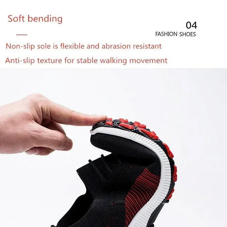 Men Walking Shoes Breathable Orthopedic Arch Support Non-slip Sneakers