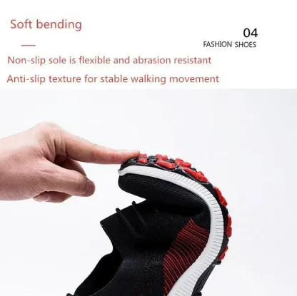 Men Walking Shoes Breathable Orthopedic Arch Support Non-slip Sneakers