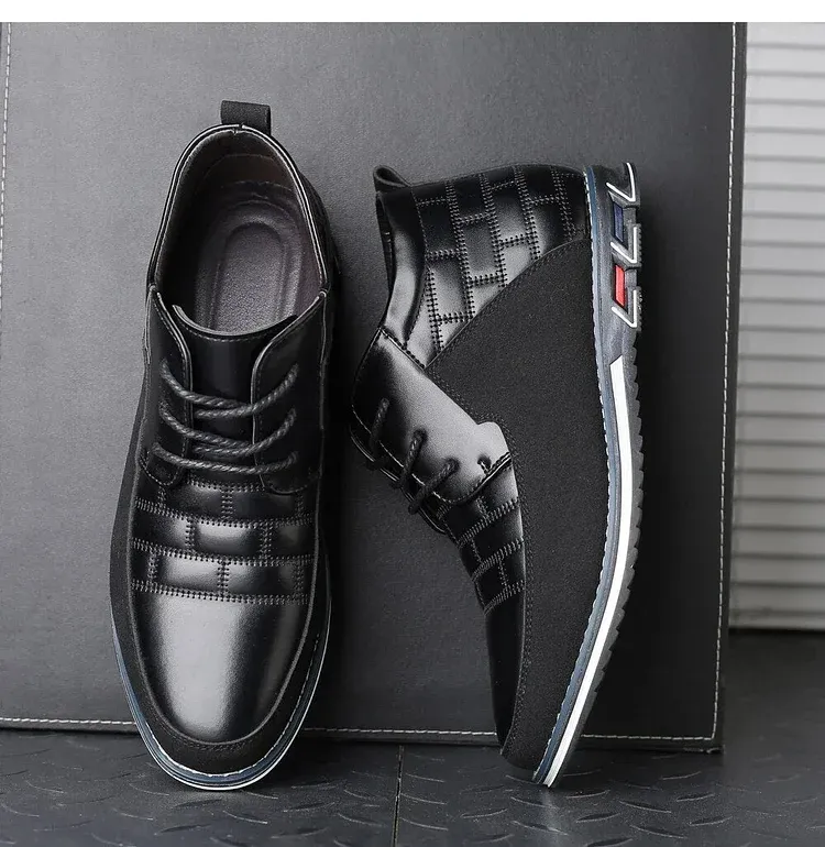 Gatsby Shoes High Top Oxford Derby Leather Shoes