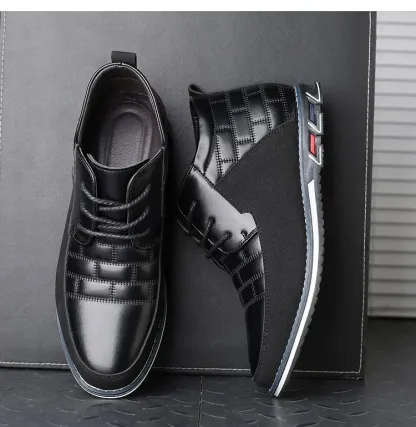 Gatsby Shoes High Top Oxford Derby Leather Shoes