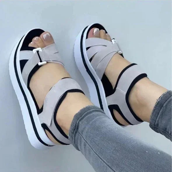 2026 Premium Diabetic Walking Orthopedic Platform Sandals
