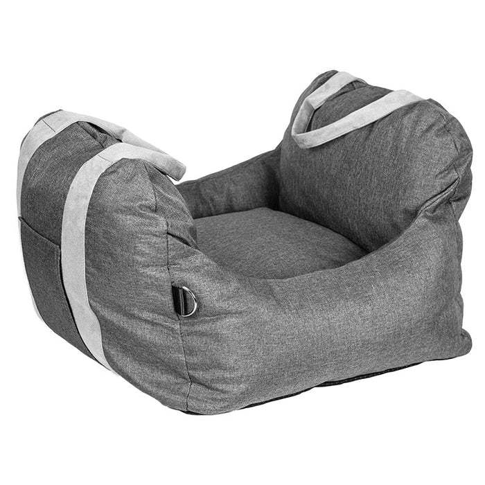 Car Seat Bed: Front First Class Portable & Detachable For Small & Medium Dog-gladdween