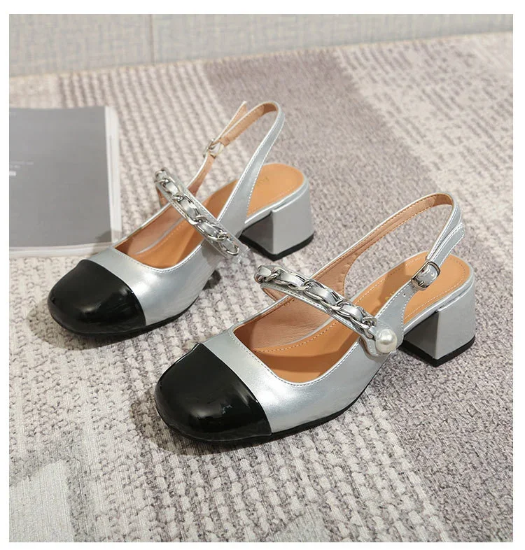 Women's Wide Width Toe Mid Heel Sandals