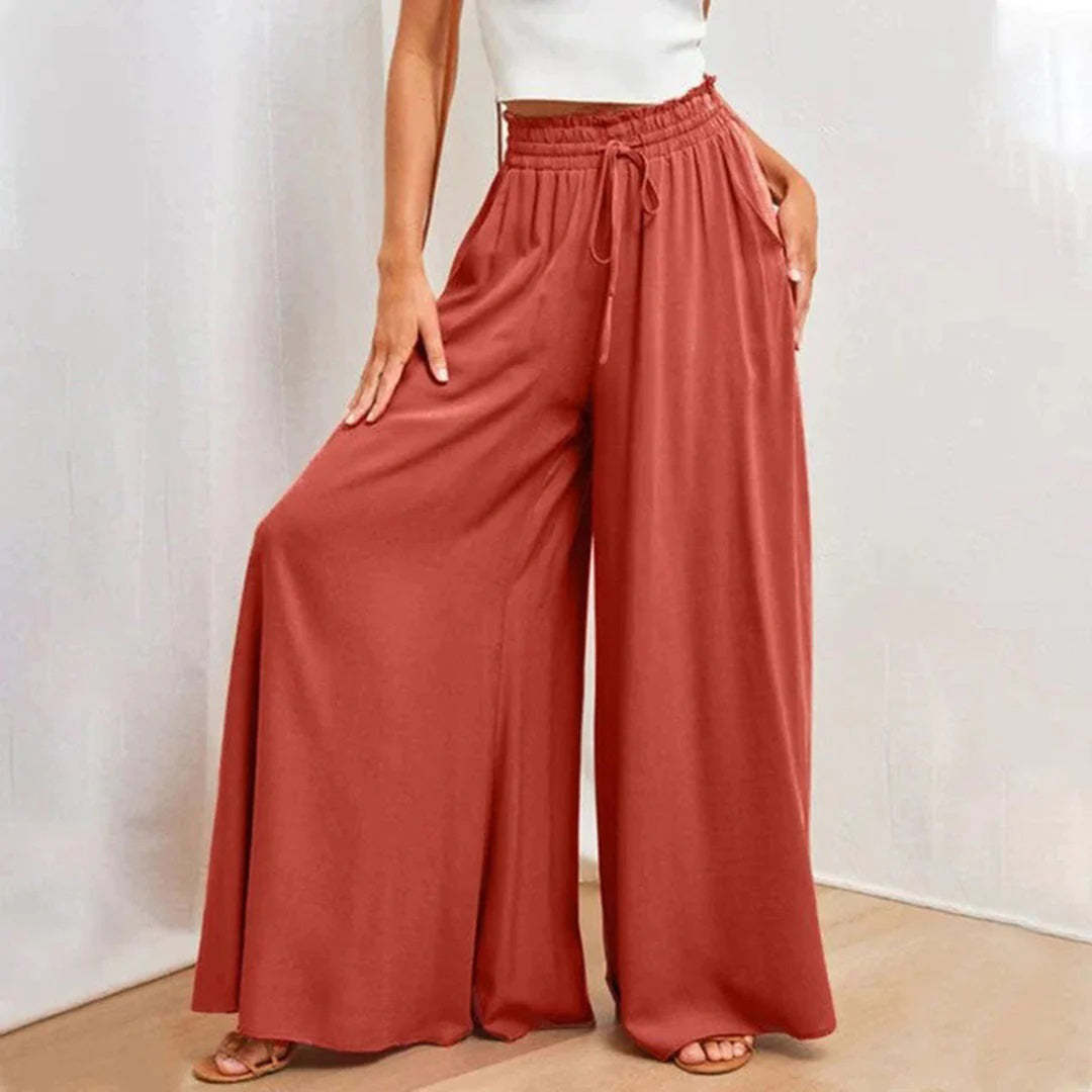 Drusilla - Wide Leg Pants - Chic - Polyester - Everday Wear