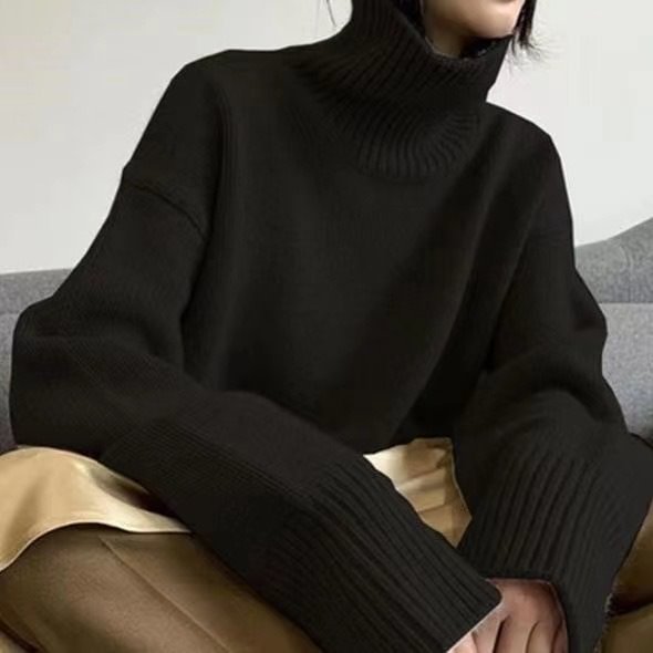 Cashmere Turtleneck Women's Sweater