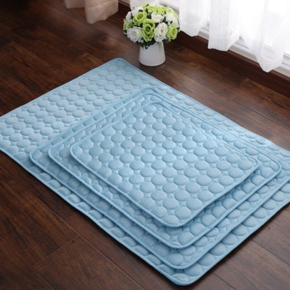 Pet Dog Cooling Mat Summer Keep Cool Ice Silk Mattress-gladdween