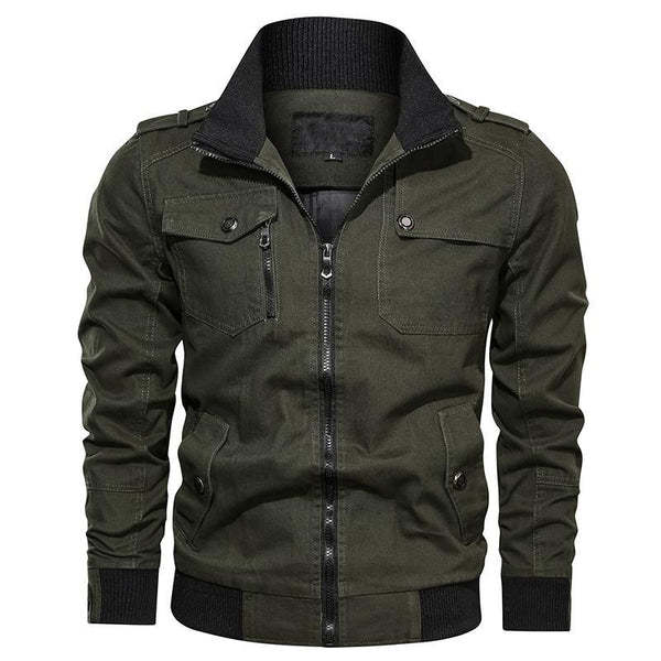 Autumn Cargo Cotton Military Jacket