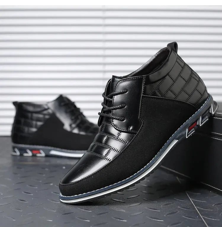 Gatsby Shoes High Top Oxford Derby Leather Shoes