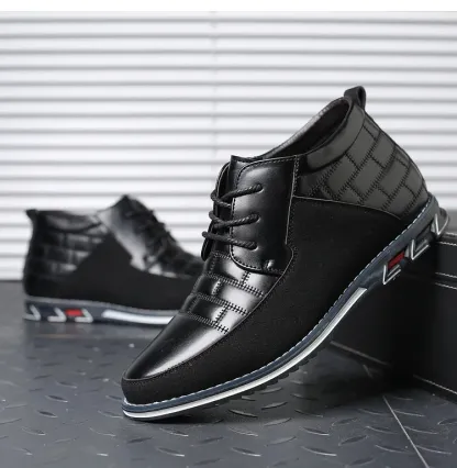 Gatsby Shoes High Top Oxford Derby Leather Shoes