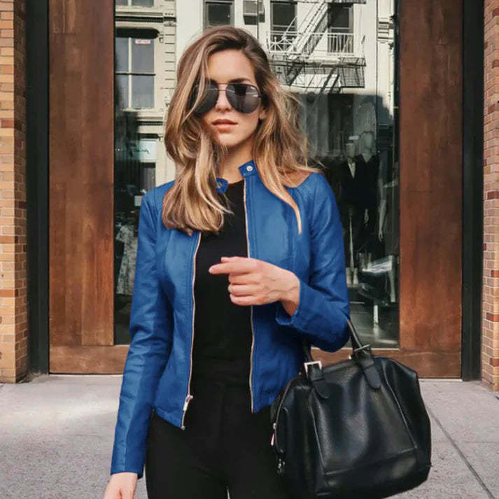 Leather jacket - for women