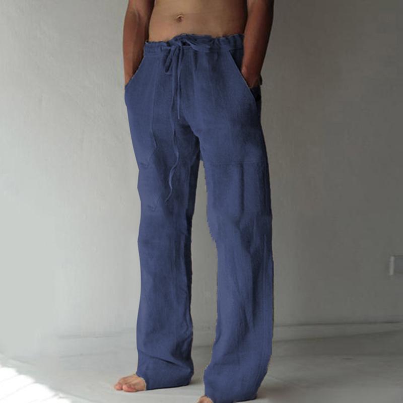 Men's Casual Solid Color Drawstring Pants
