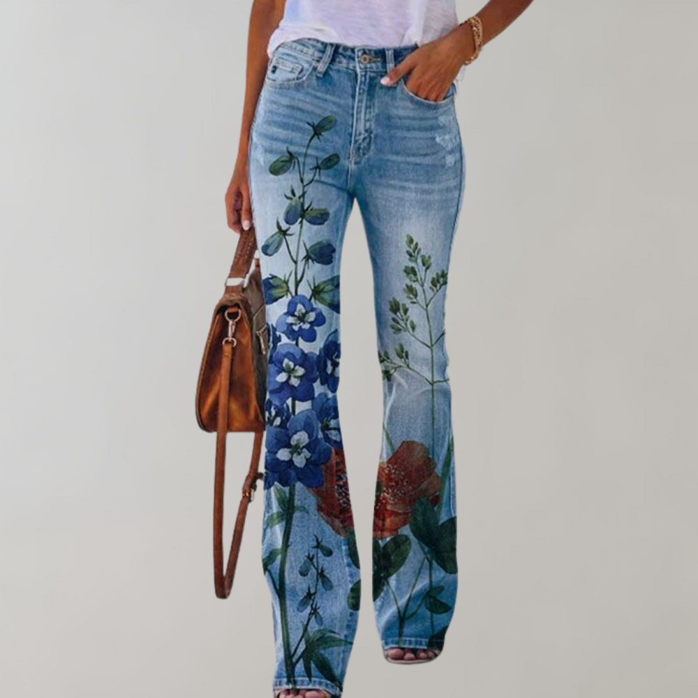 Flower Chic Flare Jeans