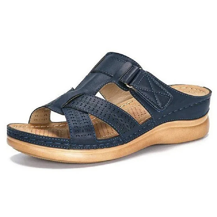 Orthopedic Low Heel Wedge Sandals