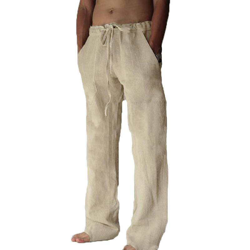 Men's Casual Solid Color Drawstring Pants