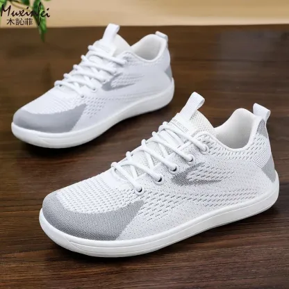 Women's Casual Lace-Up Sneakers with Breathable Upper