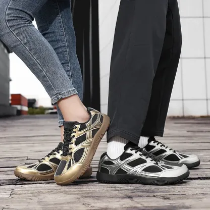 Metallic Mesh Active Sneakers