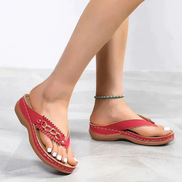 Orthopaedic Flip Flops Wedge Sandals