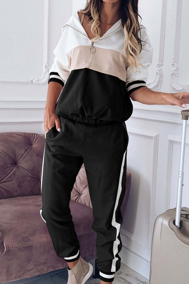 Daphne - women's sports suit long-sleeved top and casual pants set
