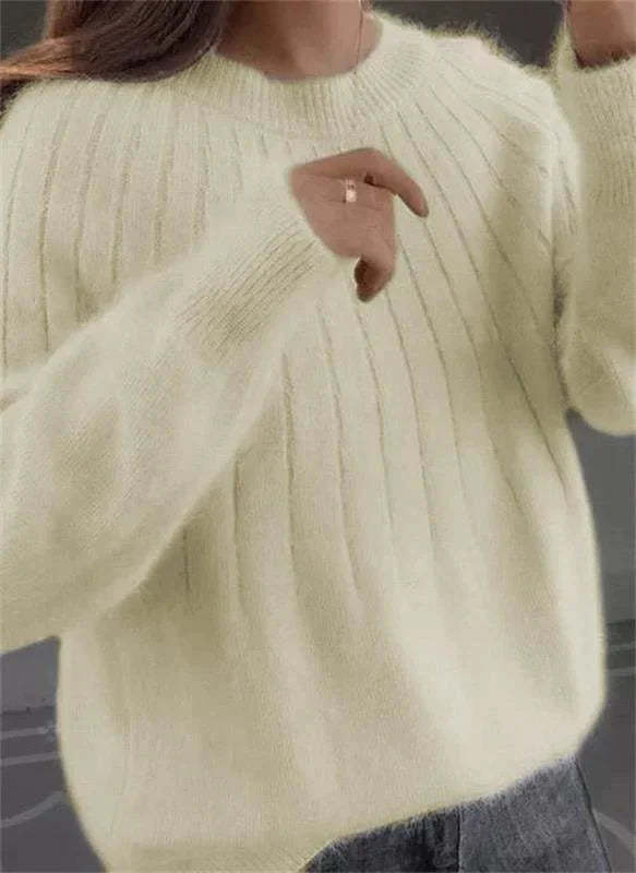 Winifred - Fluffy cashmere-like knitted jumper