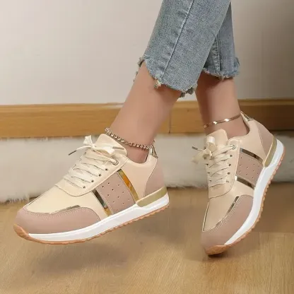 Orthopedic Women Shoes Leather Breathable Comfy Summer Platform Sneakers