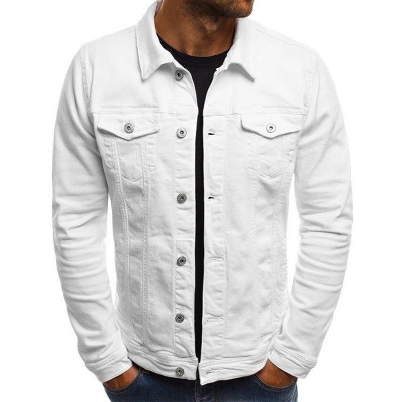 Haris - Coloured denim jacket for men