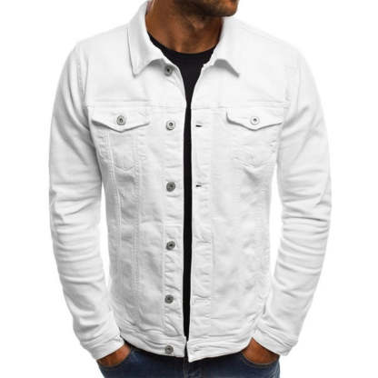 Haris - Coloured denim jacket for men