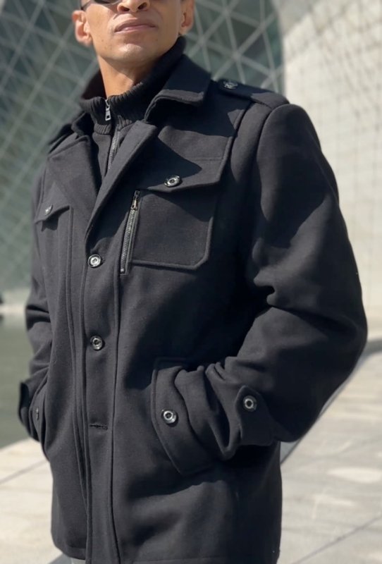 Men's Business Wool Overcoat