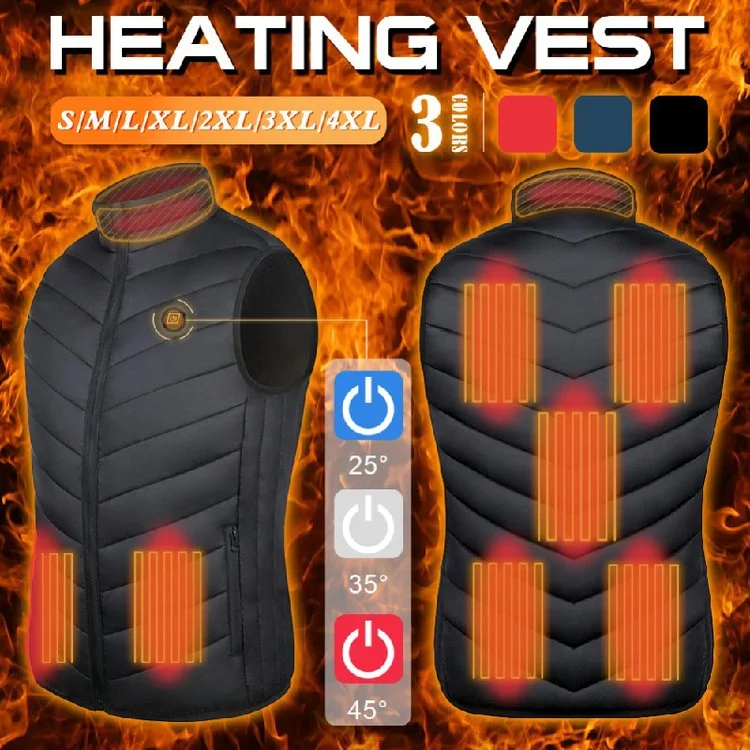 17-Pack USB Electric Heated Warm Warm Clothes Winter Heated Vest