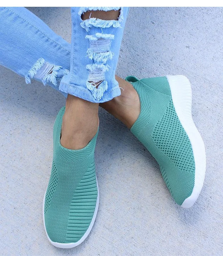 Women Stretchy Slip-On Mesh Bunion Corrector Sneakers