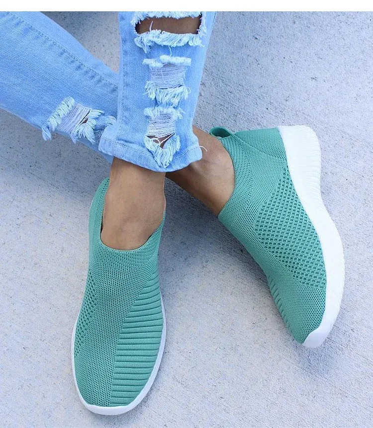 Women Stretchy Slip-On Mesh Bunion Corrector Sneakers