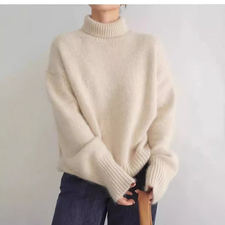 Cashmere Turtleneck Women's Sweater