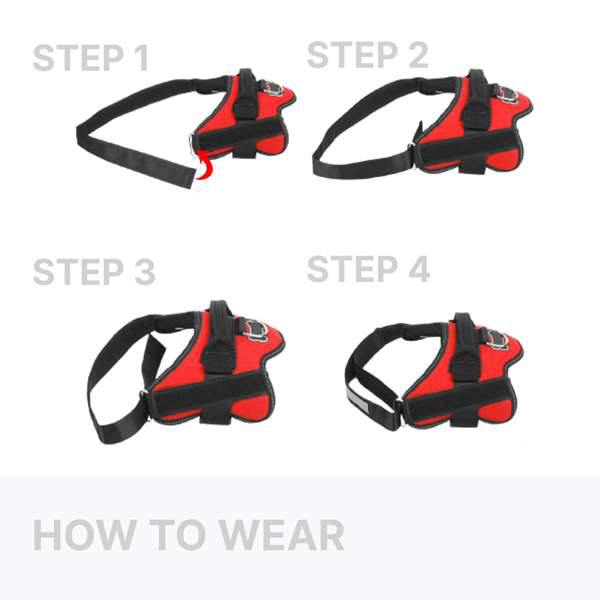 Service Dog Harness ADA No Pull Reflective Vest